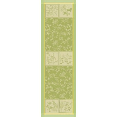 Chemin de table pur coton antitache HERBORA GARNIER-THIEBAUT