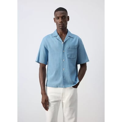Chemise 100 % coton à col bowling MANGO MAN