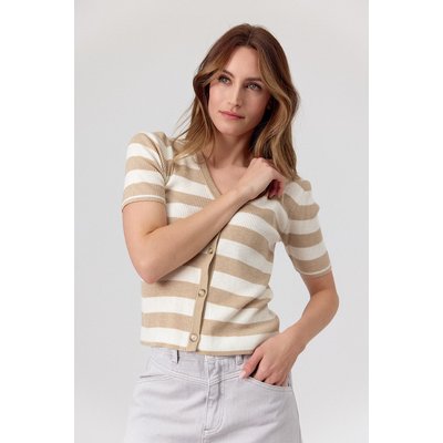 Cardigan à rayures intemporel CHAFIA ARTLOVE
