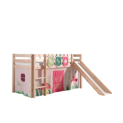 Lit Compact avec Toboggan + Rideau de lit Spring + Pochettes Spring VIPACK
