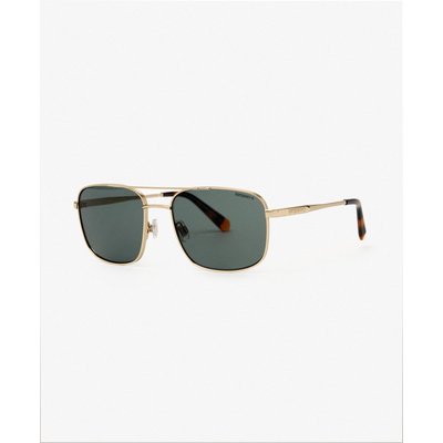 Lunettes de soleil aviateur carrées en métal SUPERDRY