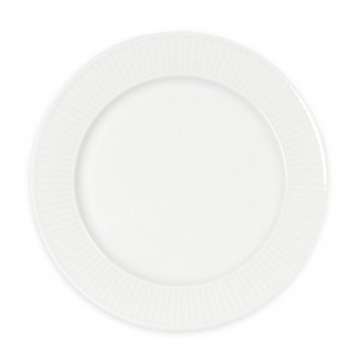 Assiette Plate Plissé Blanche PILLIVUYT