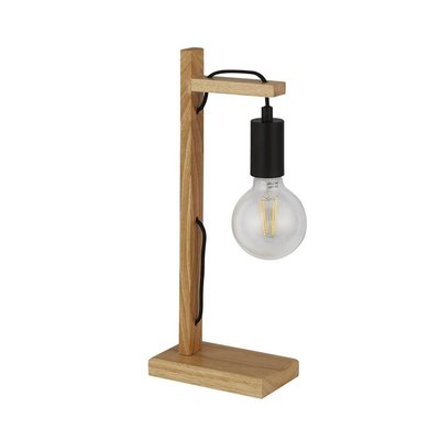 Lampe WOODY 1x10W E27 Noir  de pin BOUTICA-DESIGN