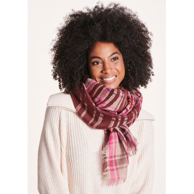 Foulard à carreaux en laine LA FEE MARABOUTEE