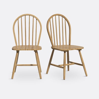 Lot de 2 chaises à barreaux, WINDSOR LA REDOUTE INTERIEURS