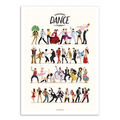 Affiche d’art 50 x 70 cm - Everybody Dance now - Nour Tohme WALL EDITIONS