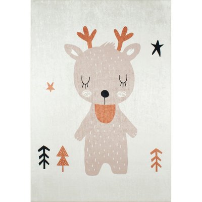 Tapis imprimé rectangulaire Happy Renne RECOLLECTION