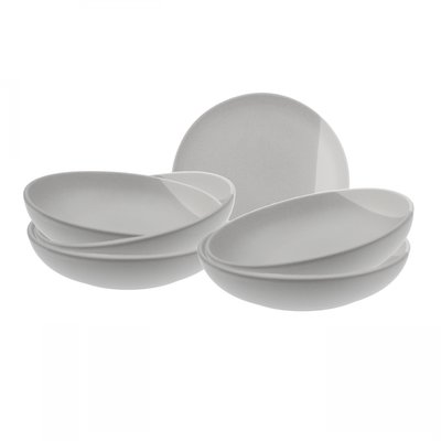 Lot de 6 assiettes creuses, TERRE DE SIENNE ARTIME