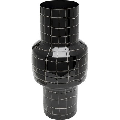 Vase quadrillé en acier 33cm, MESH KARE DESIGN