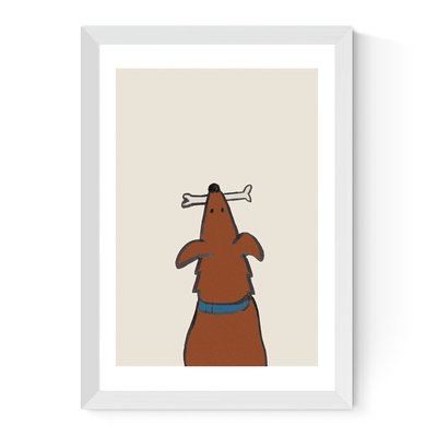 Dog and Bone by Sophia Ward Print EAST END PRINTS