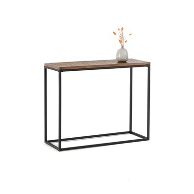 Nottingham Parquet Pine & Metal Console Table LA REDOUTE INTERIEURS