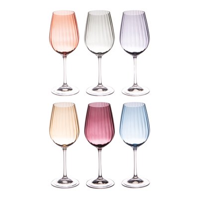 Coffret de 6 verres à pied   35 cl-LUMEN TABLE PASSION