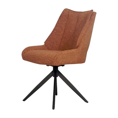 Chaise pivotante en velours texturé (lot de 2) IENA PIER IMPORT