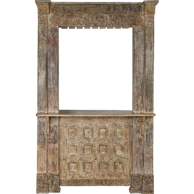 Mobilier de bar en teck naturel style antique RECOLLECTION