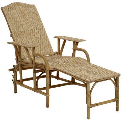 Chaise longue en rotin GRAND-MÈRE KOK