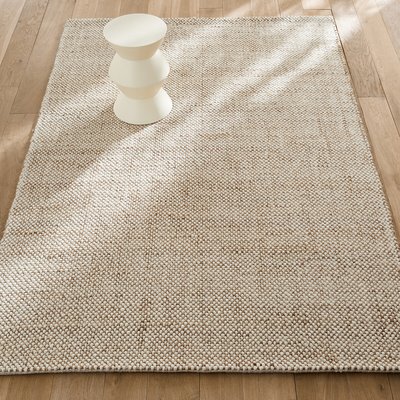 Tapis laine et jute, tissé main, Ishaan AM.PM