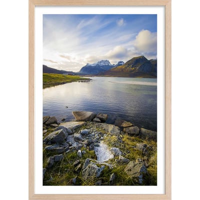 Affiche paysage lac glacière HEXOA