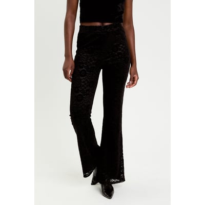 Pantalon bootcut effet dentelle CACHE CACHE