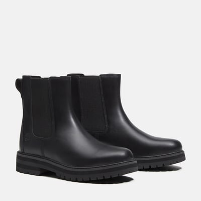 Britton Drive Mid Chelsea Leather Ankle Boots TIMBERLAND