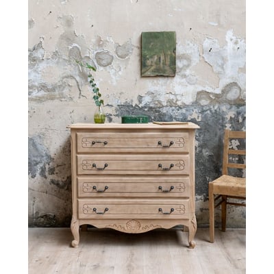 Commode en bois moulurée Garance N°773 - Bon état DEBONGOUT