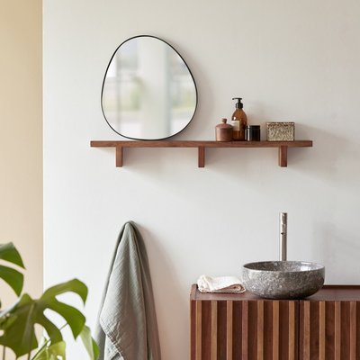 Etagère de salle de bain horizontale en palissandre massif BAHYA TIKAMOON