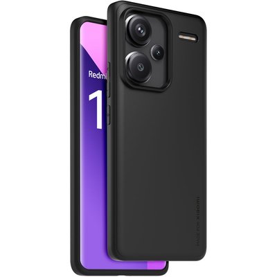 Coque Redmi Note 13 Pro Plus 5G semi-rig. noir MADE FOR XIAOMI