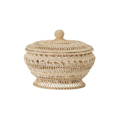 Panier rond avec couvercle en rotin Nil BLOOMINGVILLE