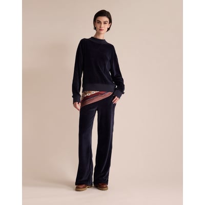 Sweatshirt en velours lisse Manon - Ines de la Fressange Paris INES DE LA FRESSANGE PARIS