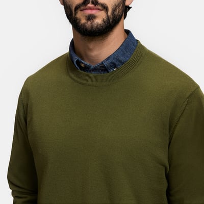 Merino Wool Jumper Signature BASTIEN LA REDOUTE COLLECTIONS
