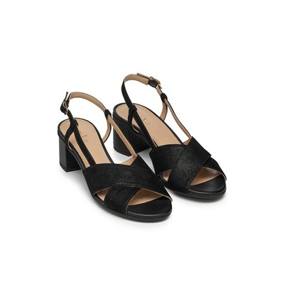Aurely 50 Leather Slingback Sandals GEOX