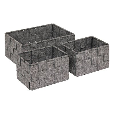 Lot de 3 paniers Lise gris 5FIVE SIMPLY SMART