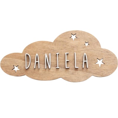 Plaque décorative personnalisable Nuage VINTIUN