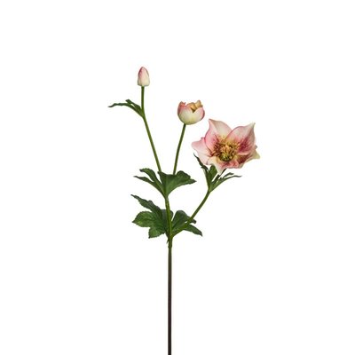 Tige de rose de noël artificielle H45 SIA DECO