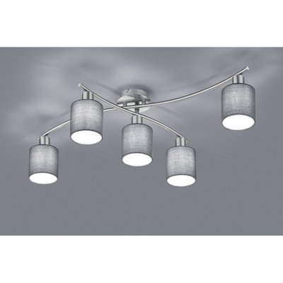 Plafonnier Garda tissu et métal TRIO