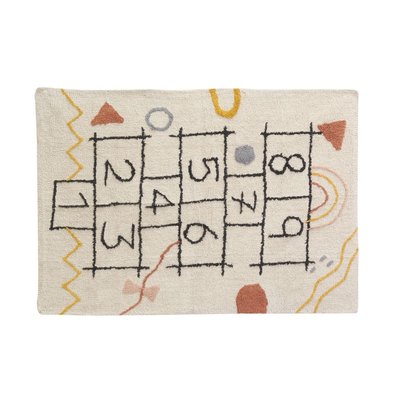 Tapis marelle en coton tufté multicolore AUBRY GASPARD