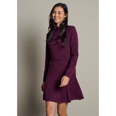 Robe courte évasée en maille LOLALIZA