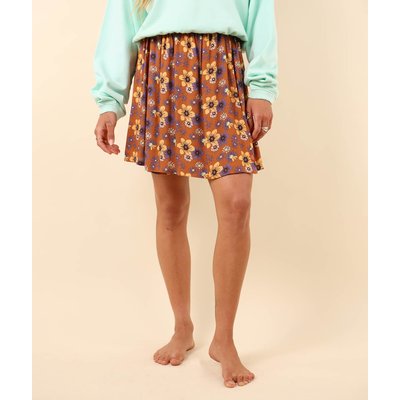 Jupe mini en viscose imprimée LAVITRA OXBOW