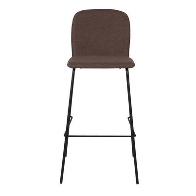 Chaise de bar moderne tissu  piètement métal h75 cm SENSE ZAGO