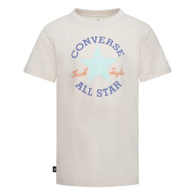 Logo Print Cotton T-Shirt with Short Sleeves CONVERSE