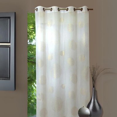 Voilage En Etamine Impression Argent HOME MAISON