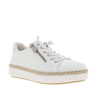 Tennis cuir talon plat RIEKER