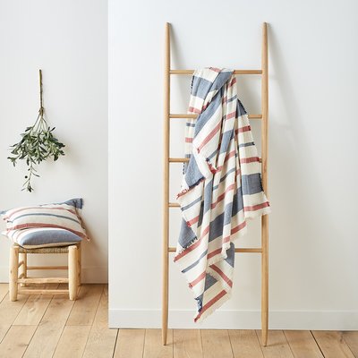 Plaid a righe cotone garzato, Biscarosse LA REDOUTE INTERIEURS
