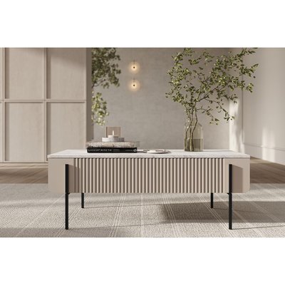 Table basse rectangulaire en panneaux de particules et MDF, MATHILDE BOBOCHIC