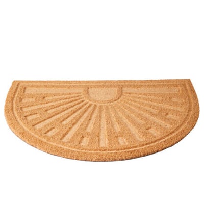 Paillasson coco demi-lune soleil 80x52x2cm WADIGA