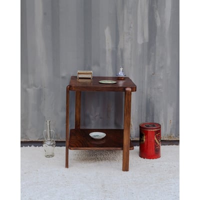Table d'appoint en bois Francine N°1493 - Bon état DEBONGOUT