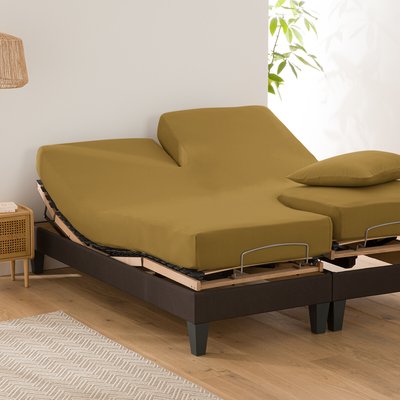 Drap housse uni coton bio, lit articulé, Scenario LA REDOUTE INTERIEURS