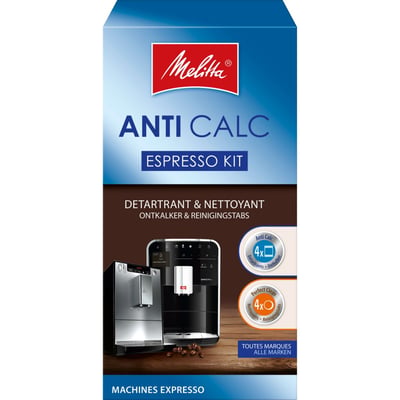 Kit de nettoyage Espresso Kit 4 détartrants + 4 nettoyant MELITTA