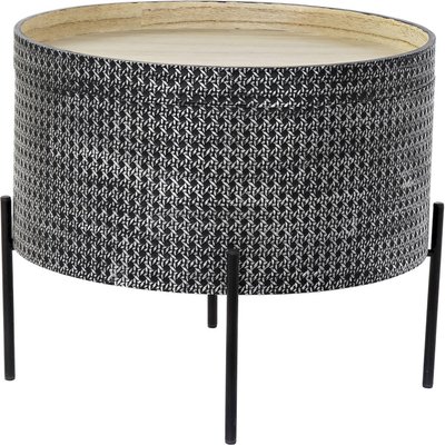 Table d'appoint métal finition argentée RECOLLECTION