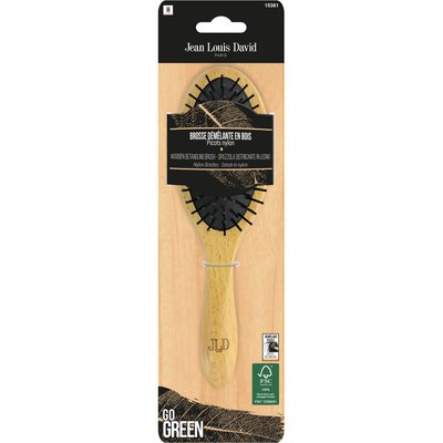 Brosse à cheveux JLD - BROSSE DEMELANTE BOIS FSC JEAN LOUIS DAVID