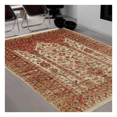 Authentique tapis d'Orient fait main en soie JIHANGIR 42 UN AMOUR DE TAPIS